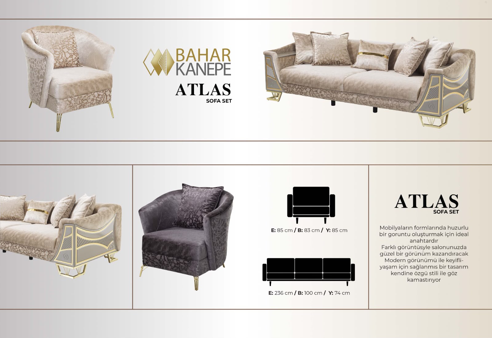 Atlas Sofa Set