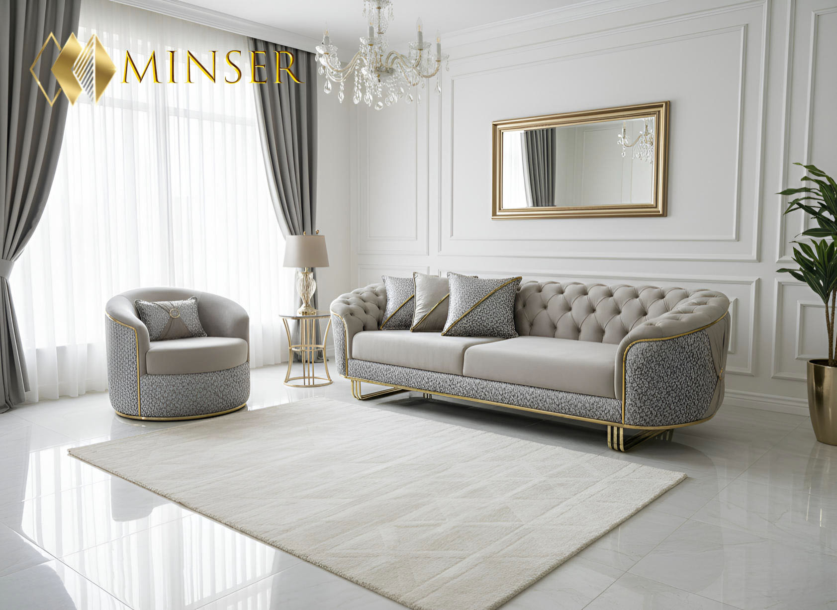 Minser Sofa Set